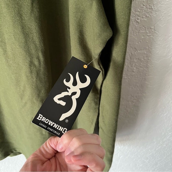Browning Pullover Men's 2X Green Tom 1/4 Zip Sweatshirt NWT - Picture 10 of 10